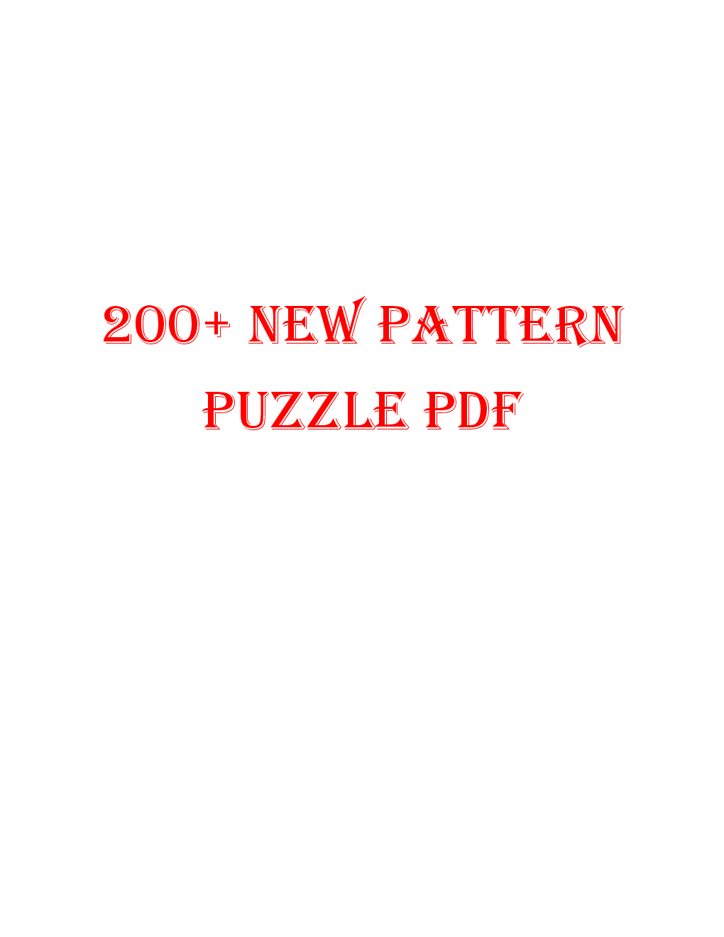 MCQs Reasoning (200 New Pattern Puzzle) With Answer - Page 2