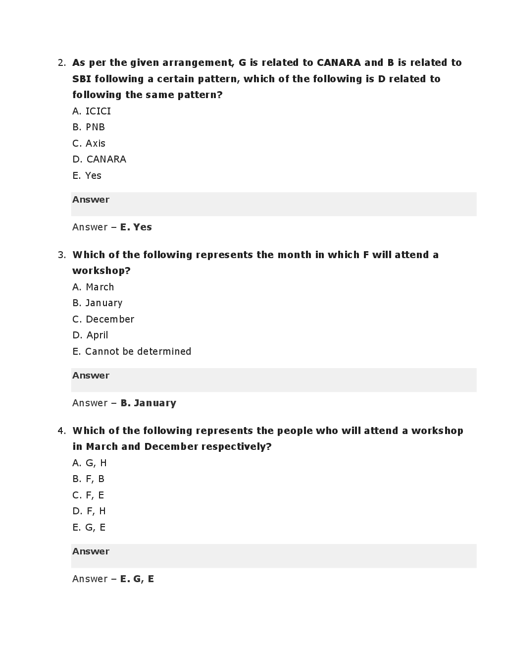 MCQs Reasoning (High Level Puzzles) - Page 4