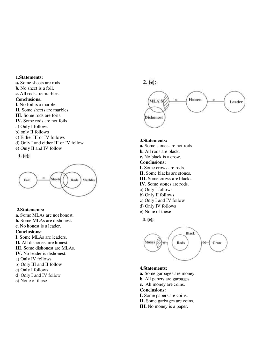 MCQs Reasoning (Mixed Reasoning) With Solutions - Page 3