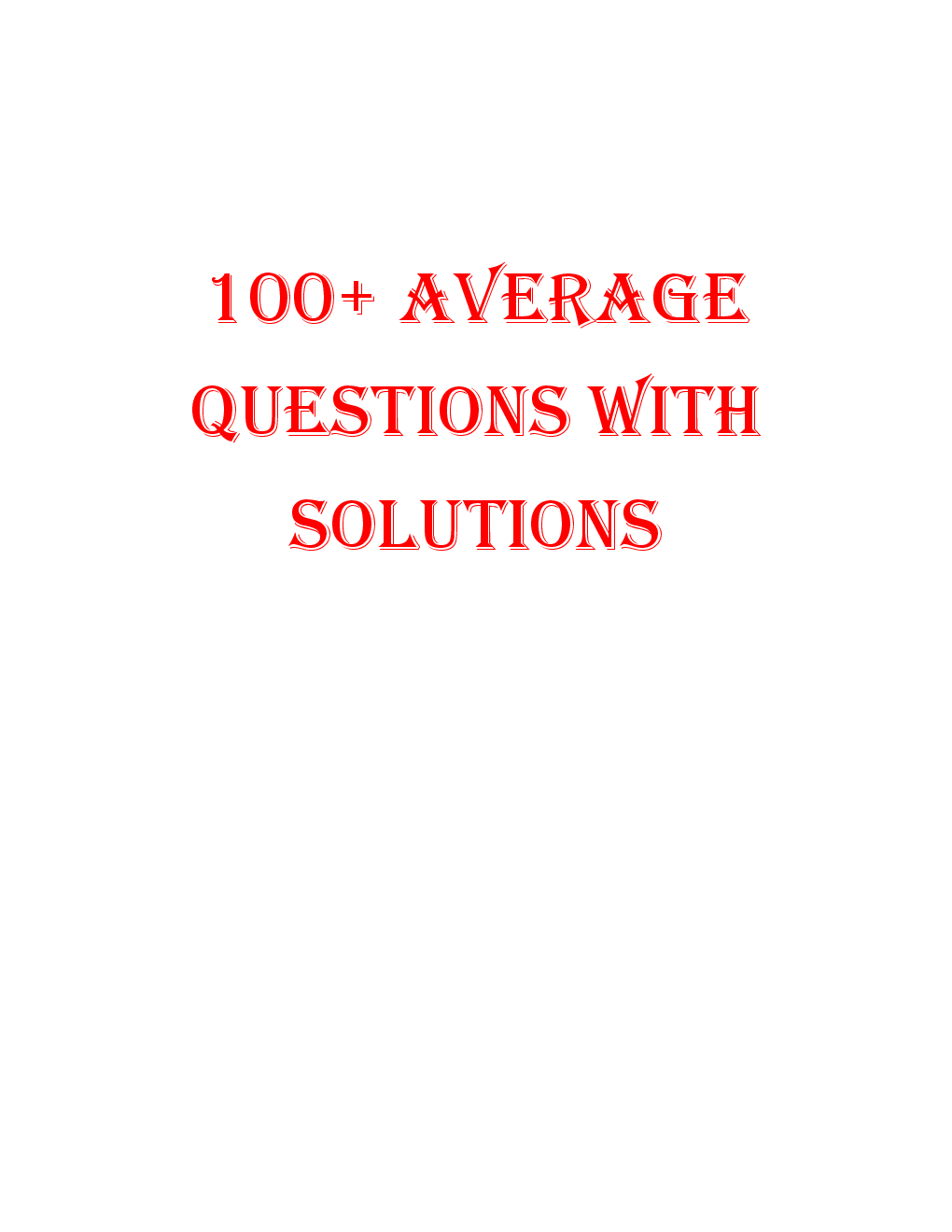 MCQs Quantitative Aptitude (Average Questions) With Solutions - Page 2