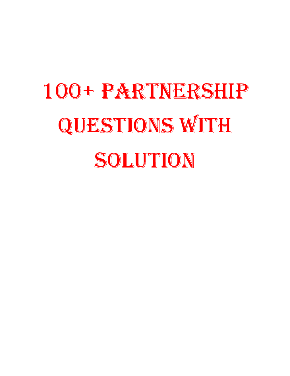 MCQs Quantitative Aptitude (Partnership) With Solutions - Page 2