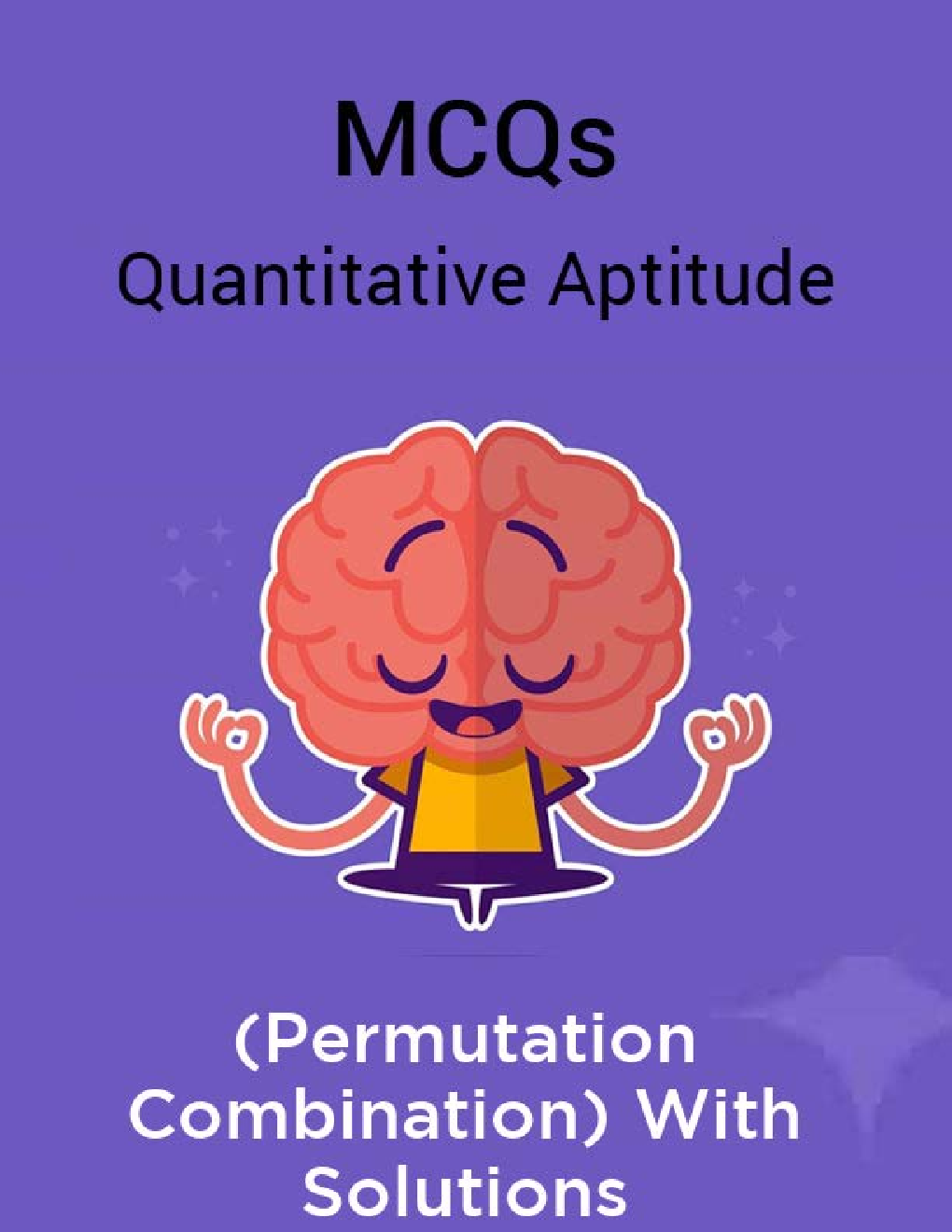 MCQs Quantitative Aptitude (Permutation Combination) With Solutions - Page 1