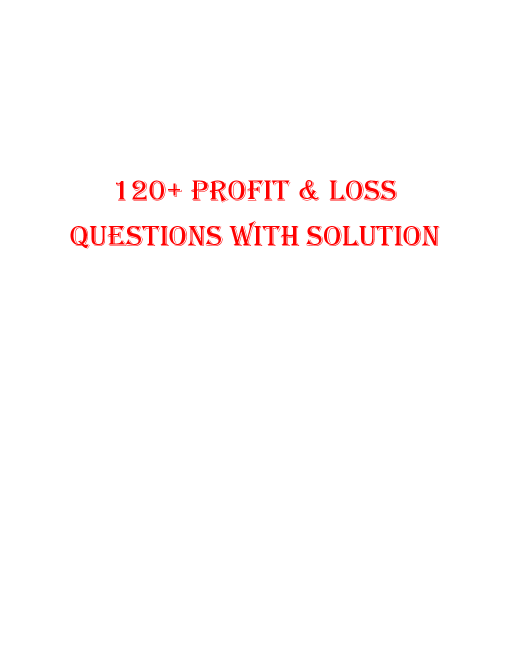 MCQs Quantitative Aptitude (Profit And Loss) With Solutions - Page 2