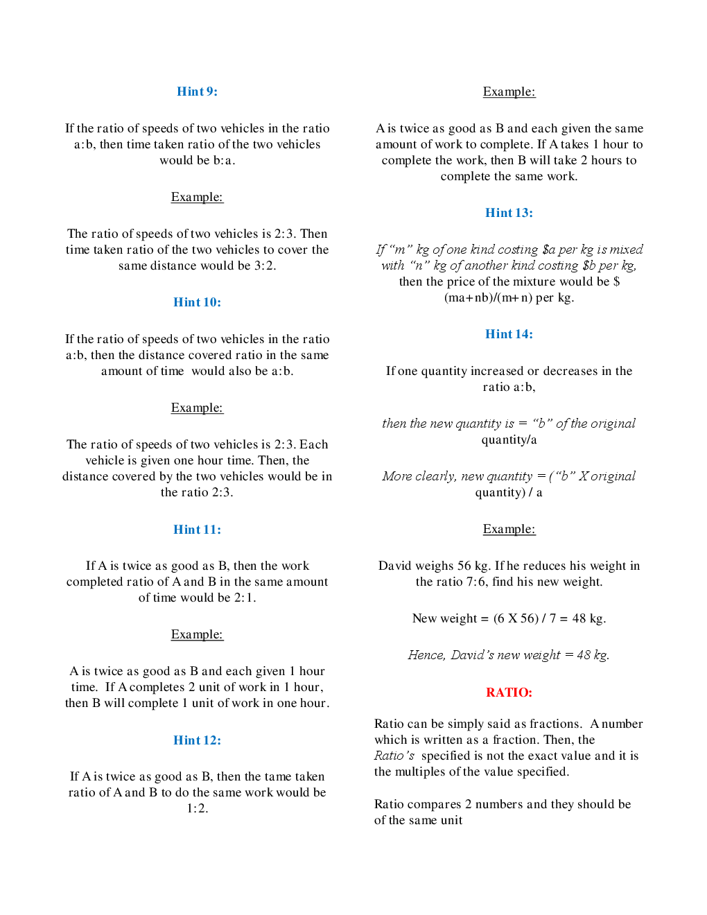 MCQs Quantitative Aptitude (Ratio Proportion) With Solutions - Page 5