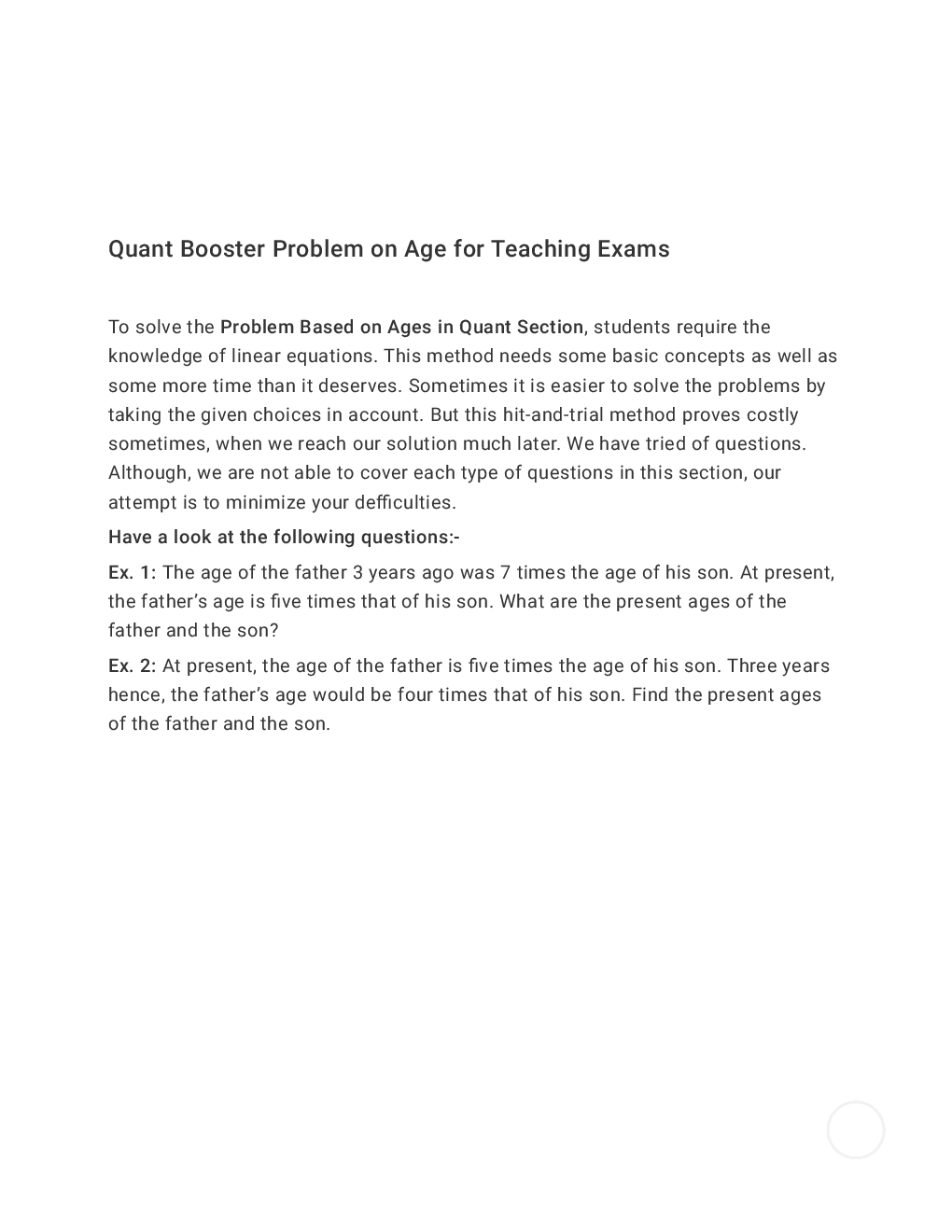 CTET Mathematics Study Material Notes Part-II - Page 2