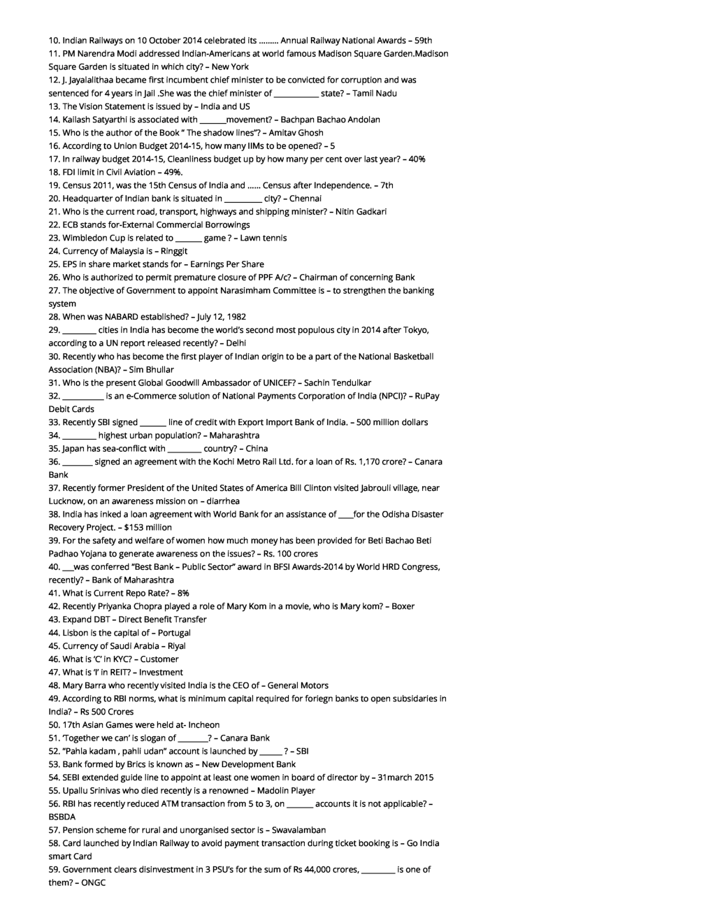 700 Most Important Questions For IBPS Bank Exams - Page 3