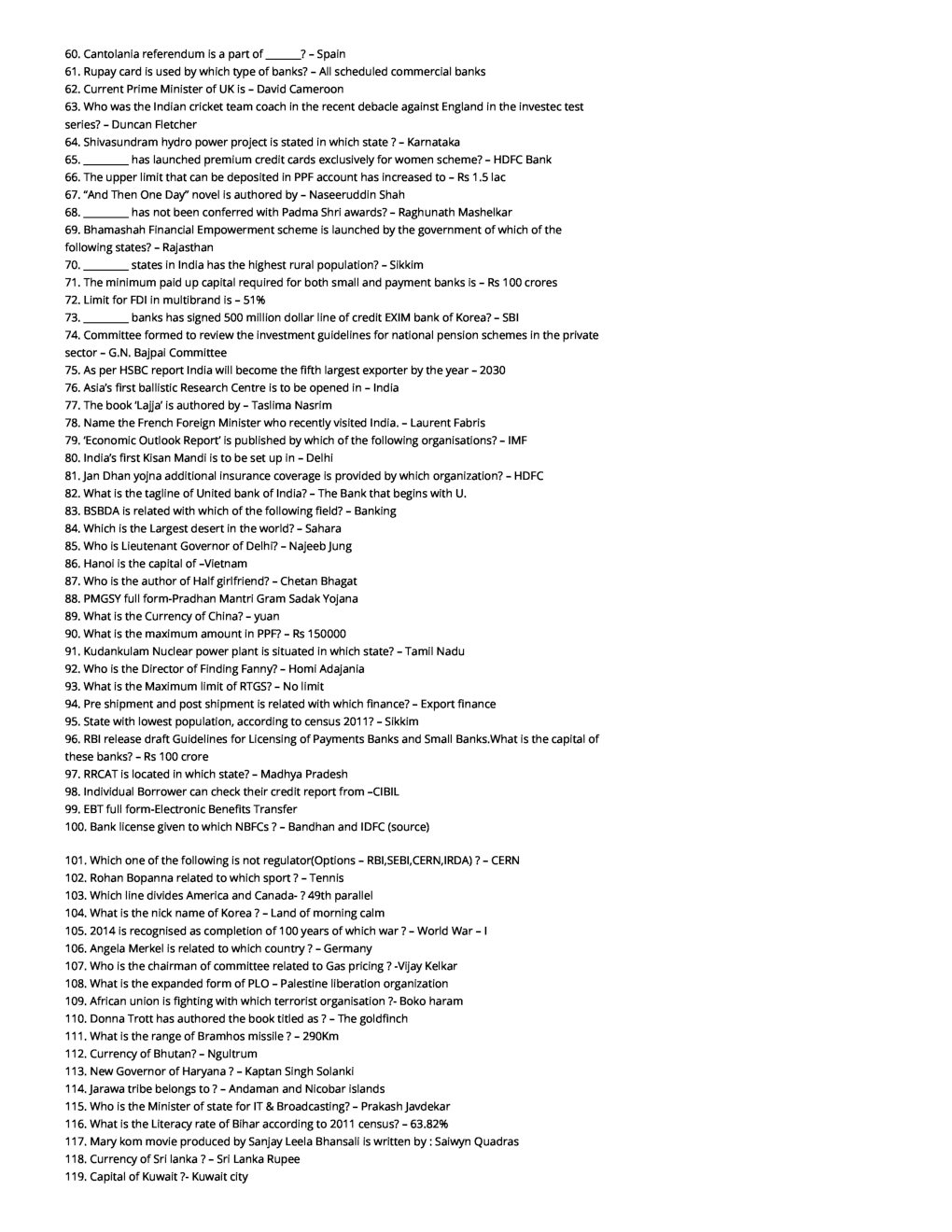 700 Most Important Questions For IBPS Bank Exams - Page 4