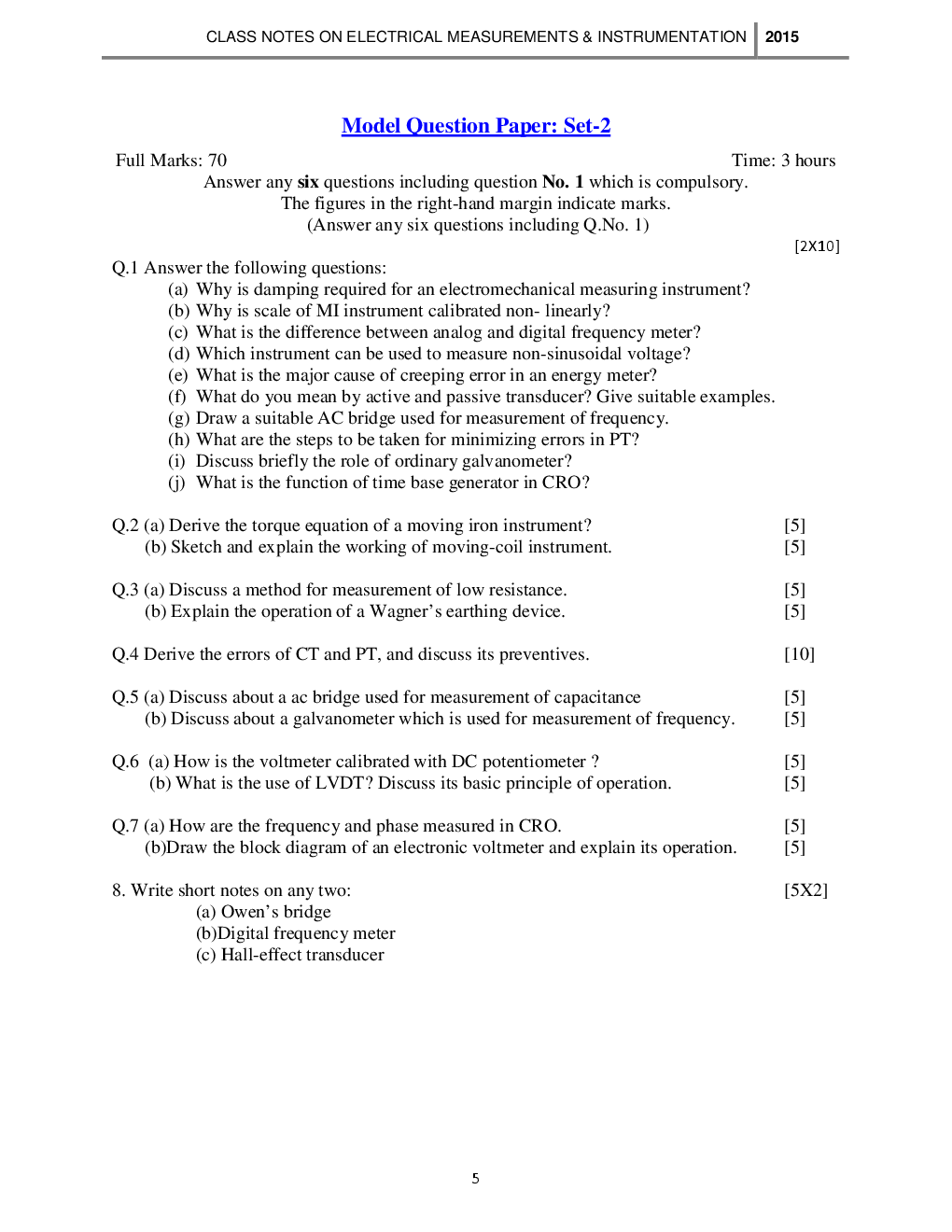 RRB Study Material For Electrical Measurements - Page 4