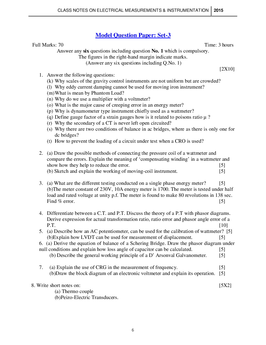 RRB Study Material For Electrical Measurements - Page 5