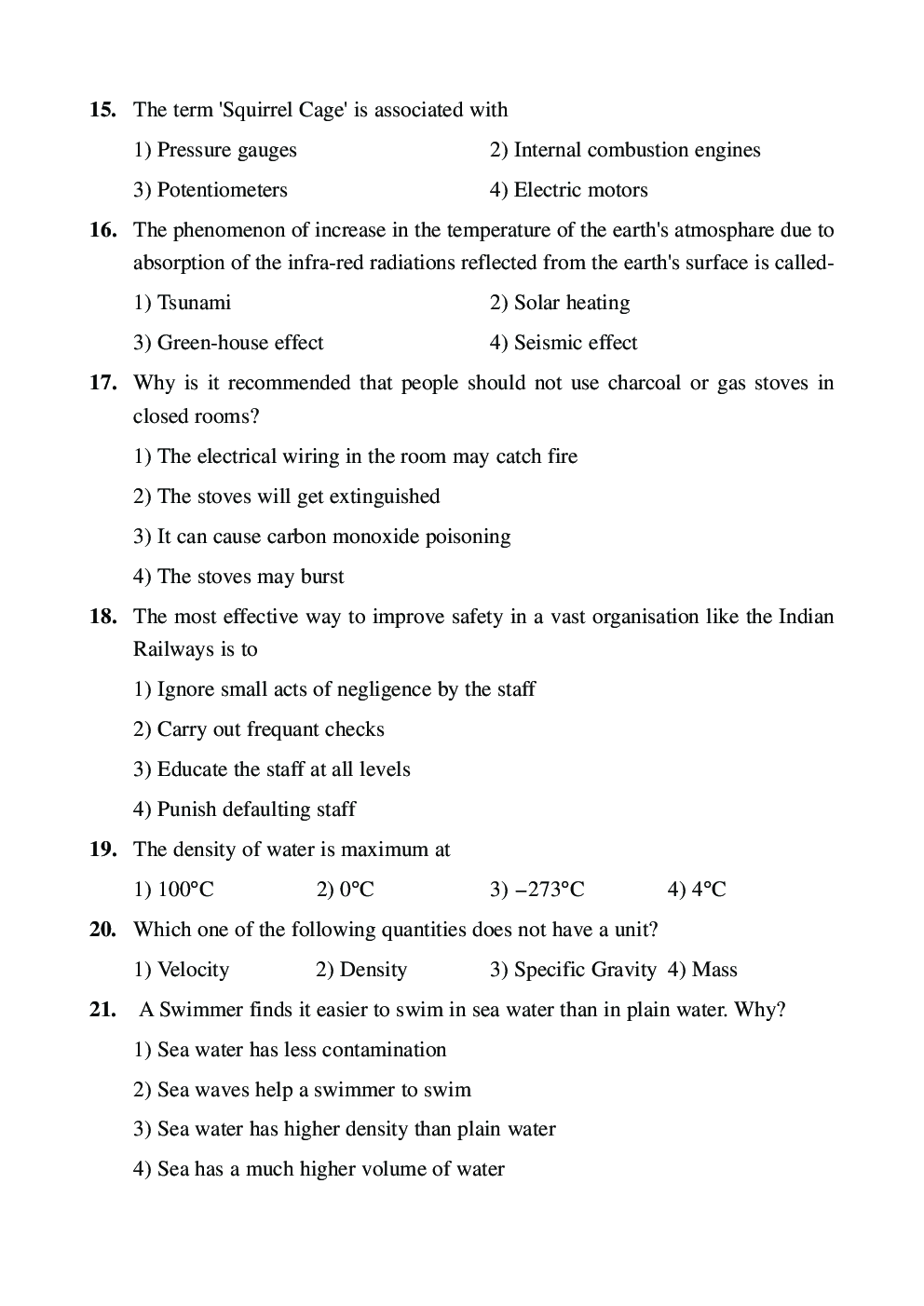 RRB ALP Previous Year Exam Paper With Answer - Page 4