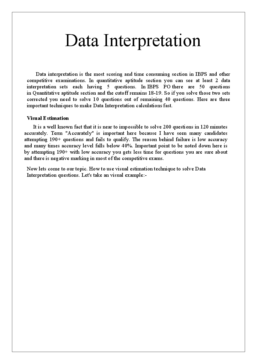 MCQs IBPS Clerk Quantitative Aptitude (Data Interpretation - II) - Page 2