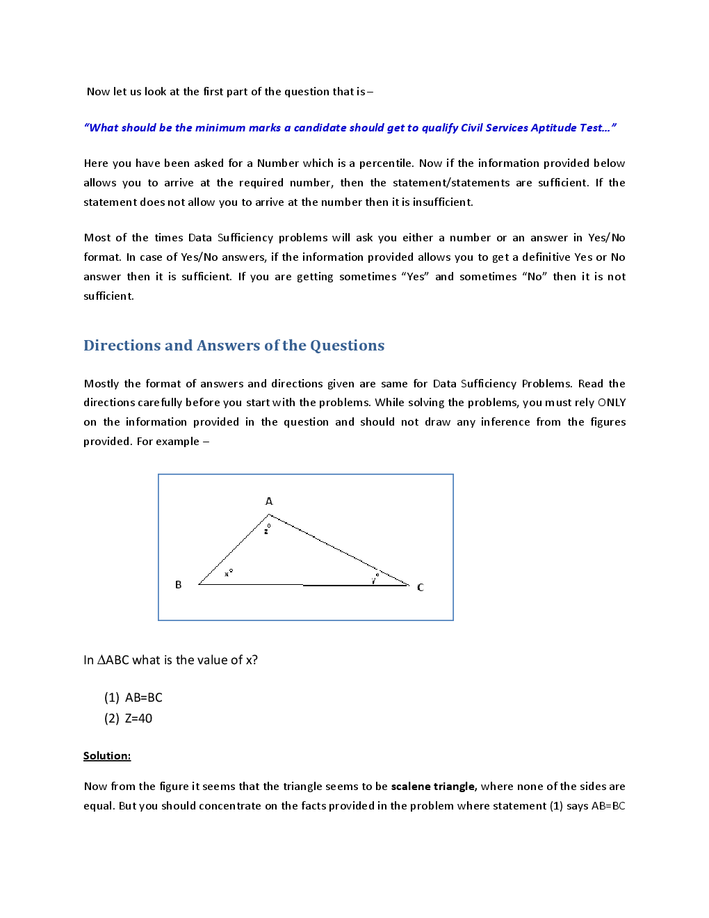 MCQs IBPS Clerk Quantitative Aptitude (Data Sufficiency) - Page 3