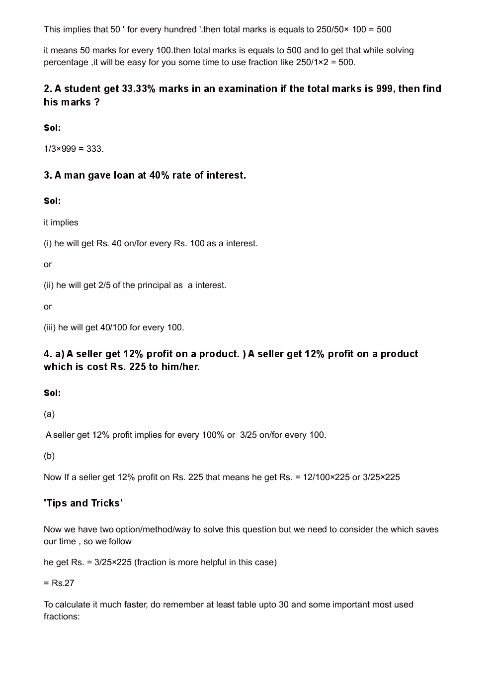 Study Notes Of Quantitative Aptitude (Percentage) - Page 3