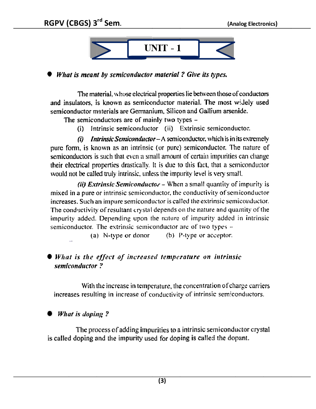 Analog Electronics For RGPV BE 3rd Sem Electrical & Electronic Engineering - Page 4