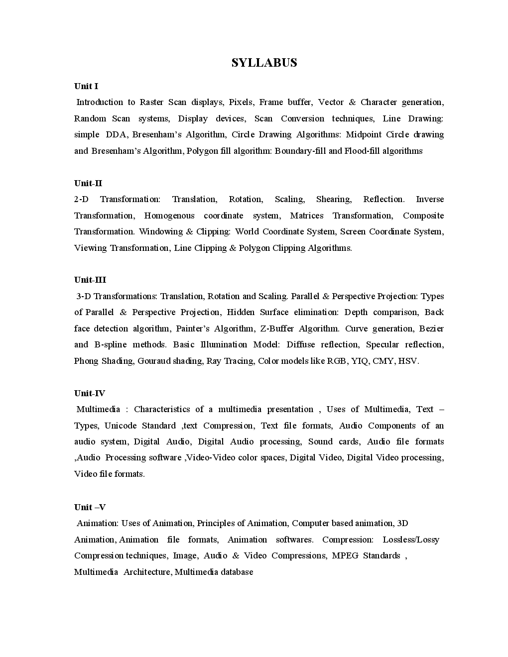 Computer Graphics & Multimedia For RGPV BE 5th Sem Computer Science Engineering - Page 3