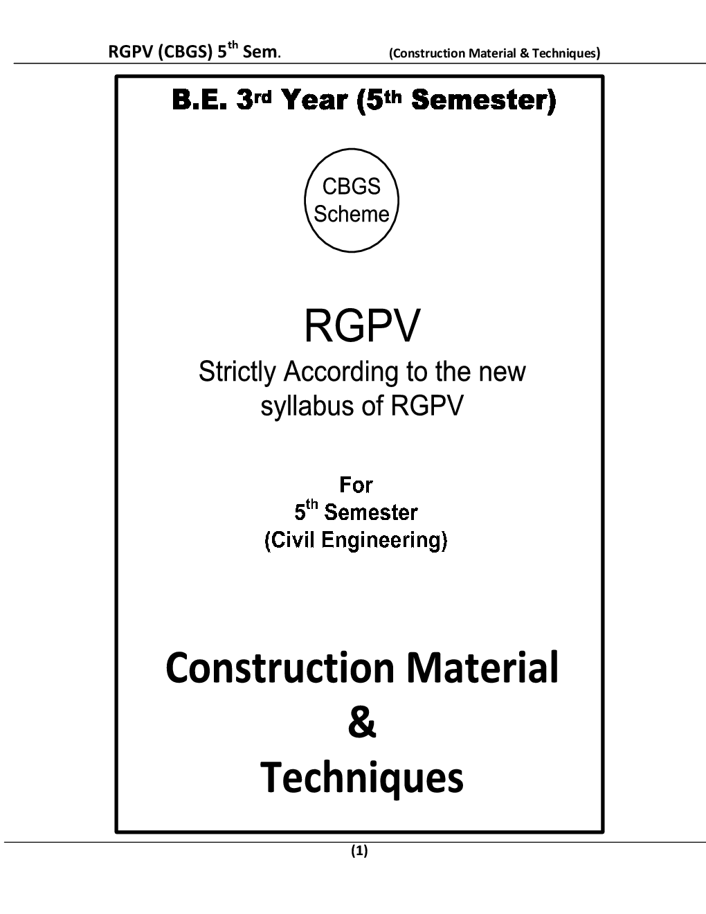 Construction Material & Techniques For RGPV BE 5th Sem Civil Engineering - Page 2
