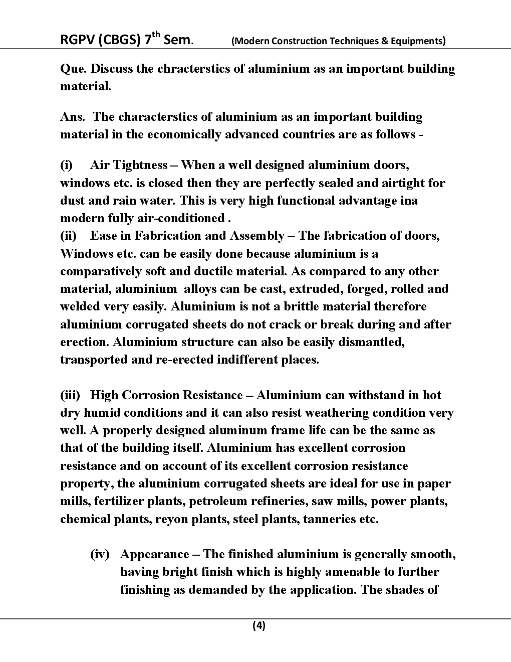 Modern Construction & Equipments For RGPV BE 7th Sem Civil Engineering - Page 5