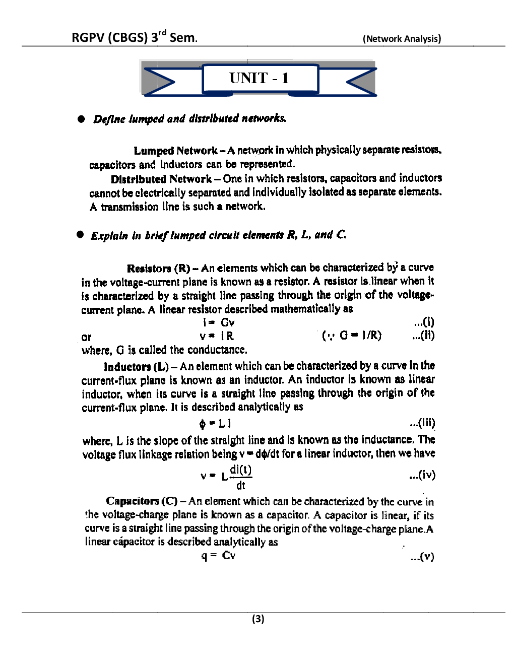 Network Analysis For RGPV BE 3rd Sem Eletronics Communication Engineering - Page 4