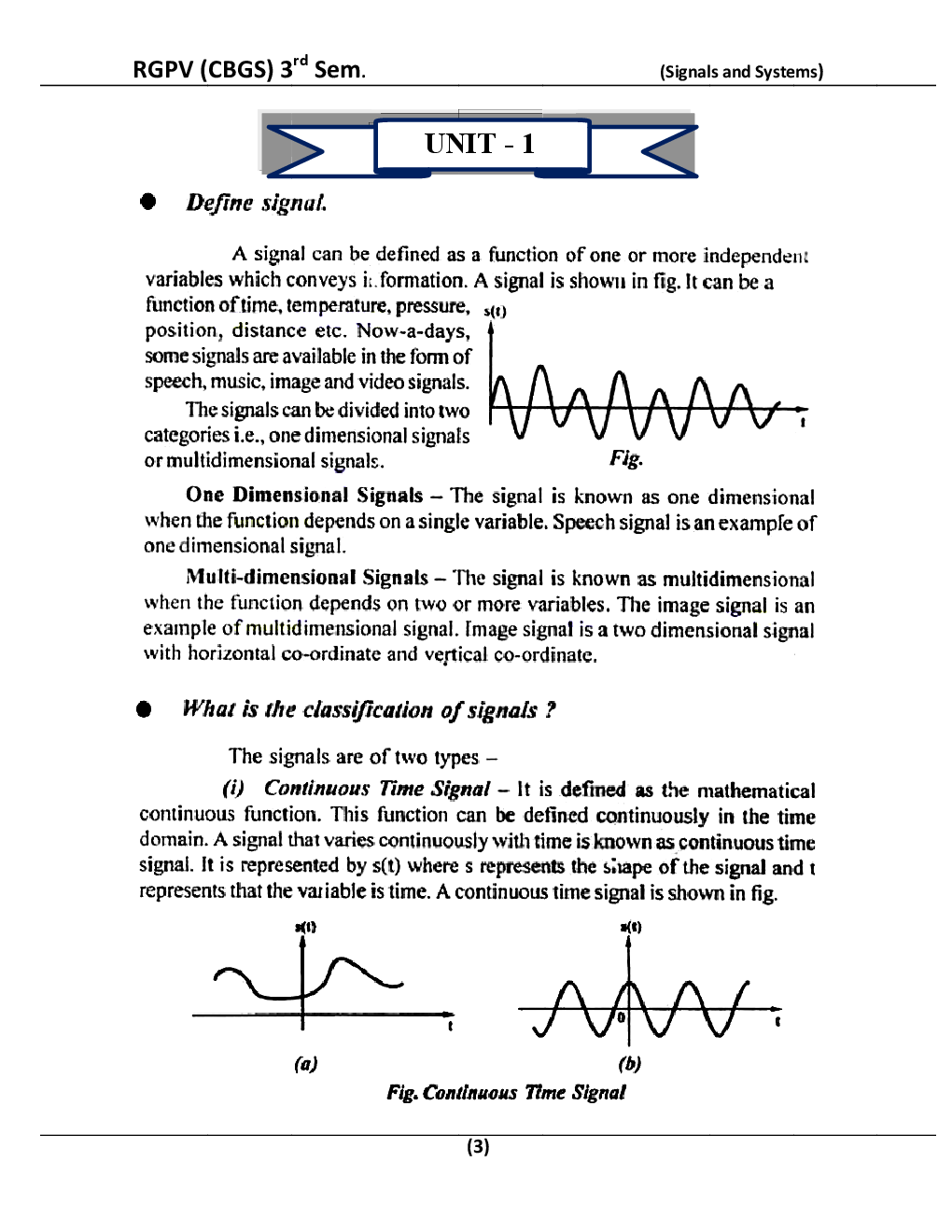 Signals & Systems For RGPV BE 3rd Sem Electrical & Electronic Engineering - Page 4