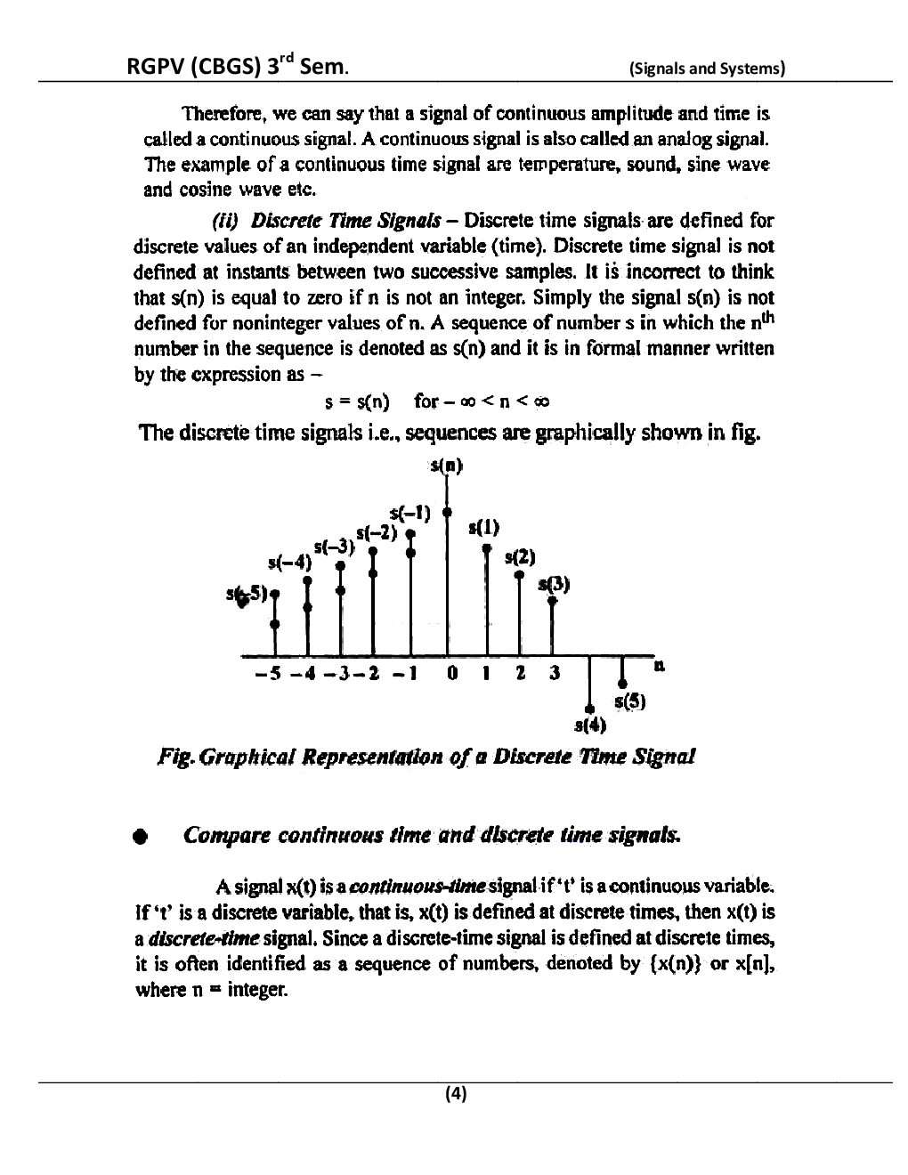 Signals & Systems For RGPV BE 3rd Sem Electrical & Electronic Engineering - Page 5