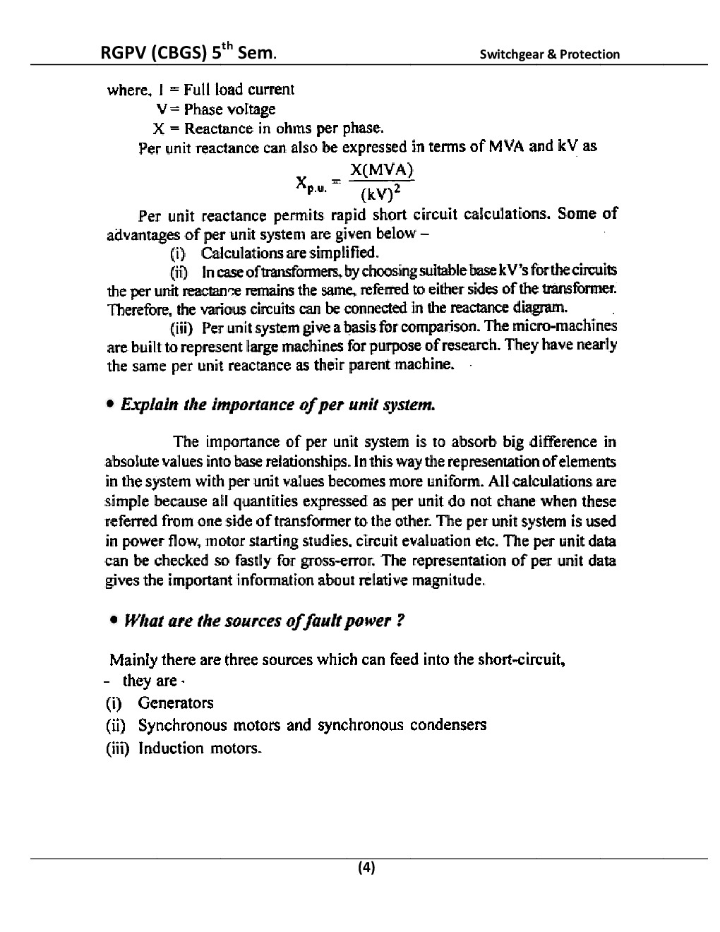 Switchgear & Protection For RGPV BE 5th Sem Electrical & Electronic Engineering - Page 5