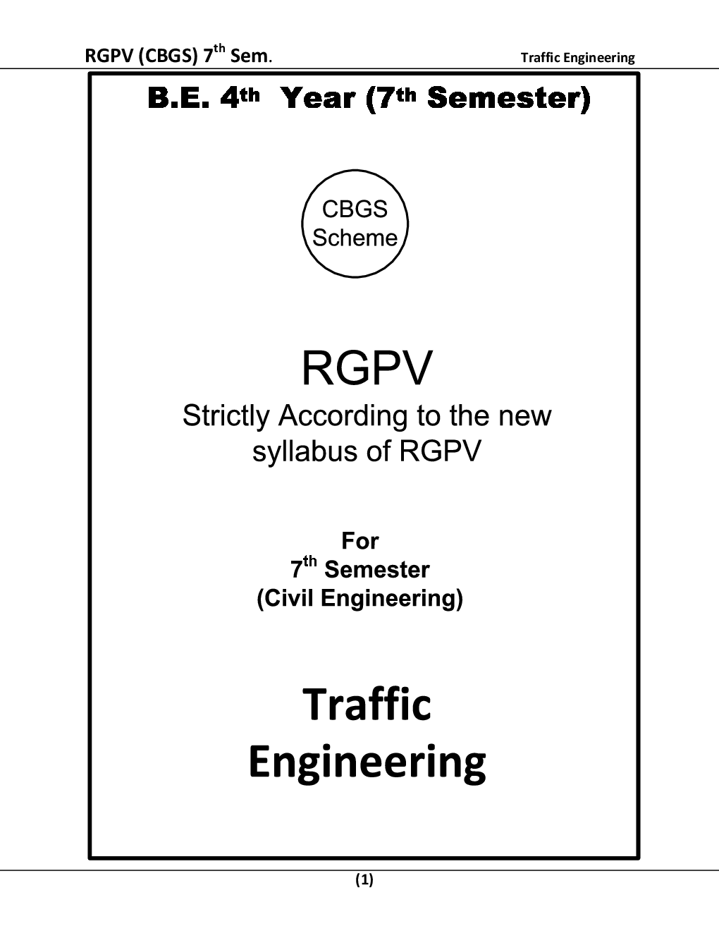 Traffic Engineering For RGPV BE 7th Sem Civil Engineering - Page 2