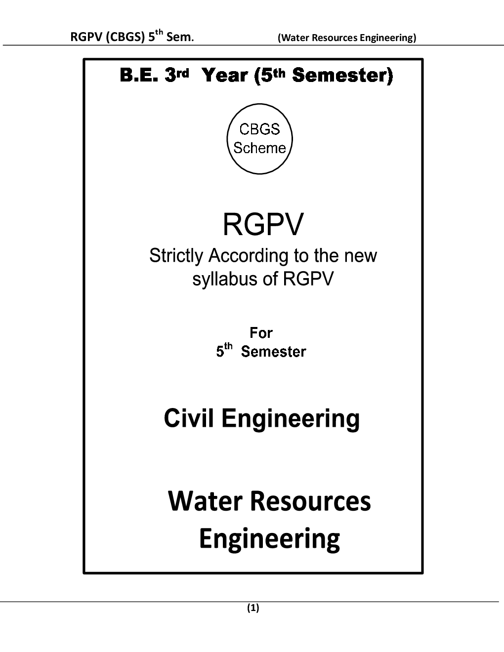 Water Resources Engineering For RGPV BE 5th Sem Civil Engineering - Page 2