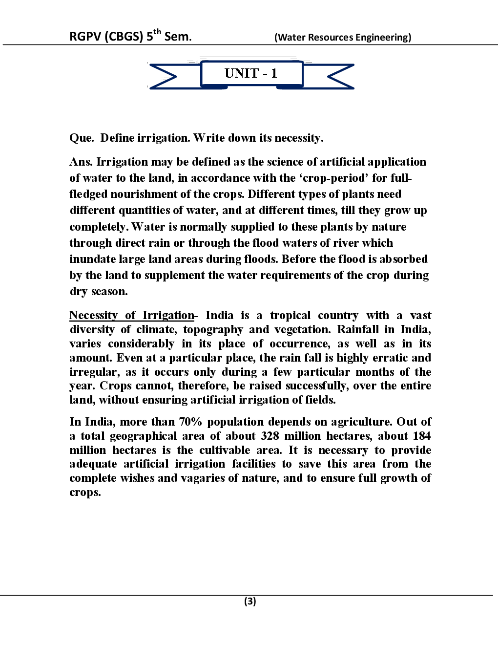 Water Resources Engineering For RGPV BE 5th Sem Civil Engineering - Page 4