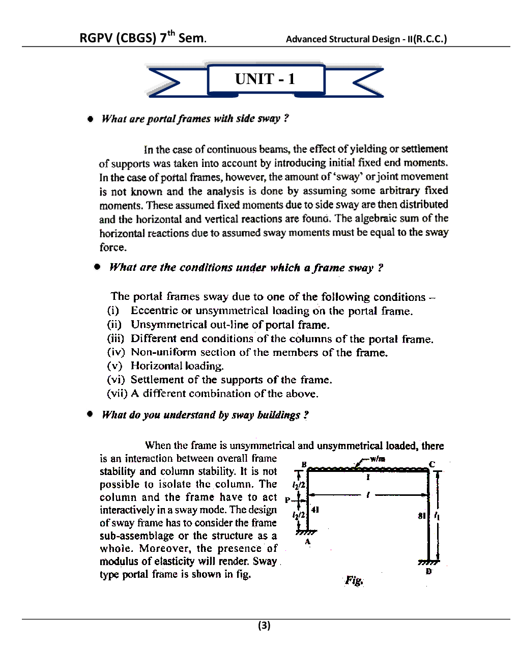 Advanced Structural Design - II (R.C.C.) For RGPV BE 7th Sem Civil Engineering - Page 4
