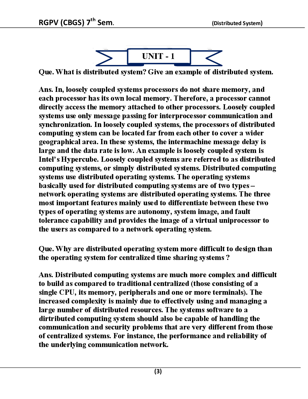 Distributed System For RGPV BE 7th Sem Computer Science Engineering - Page 4