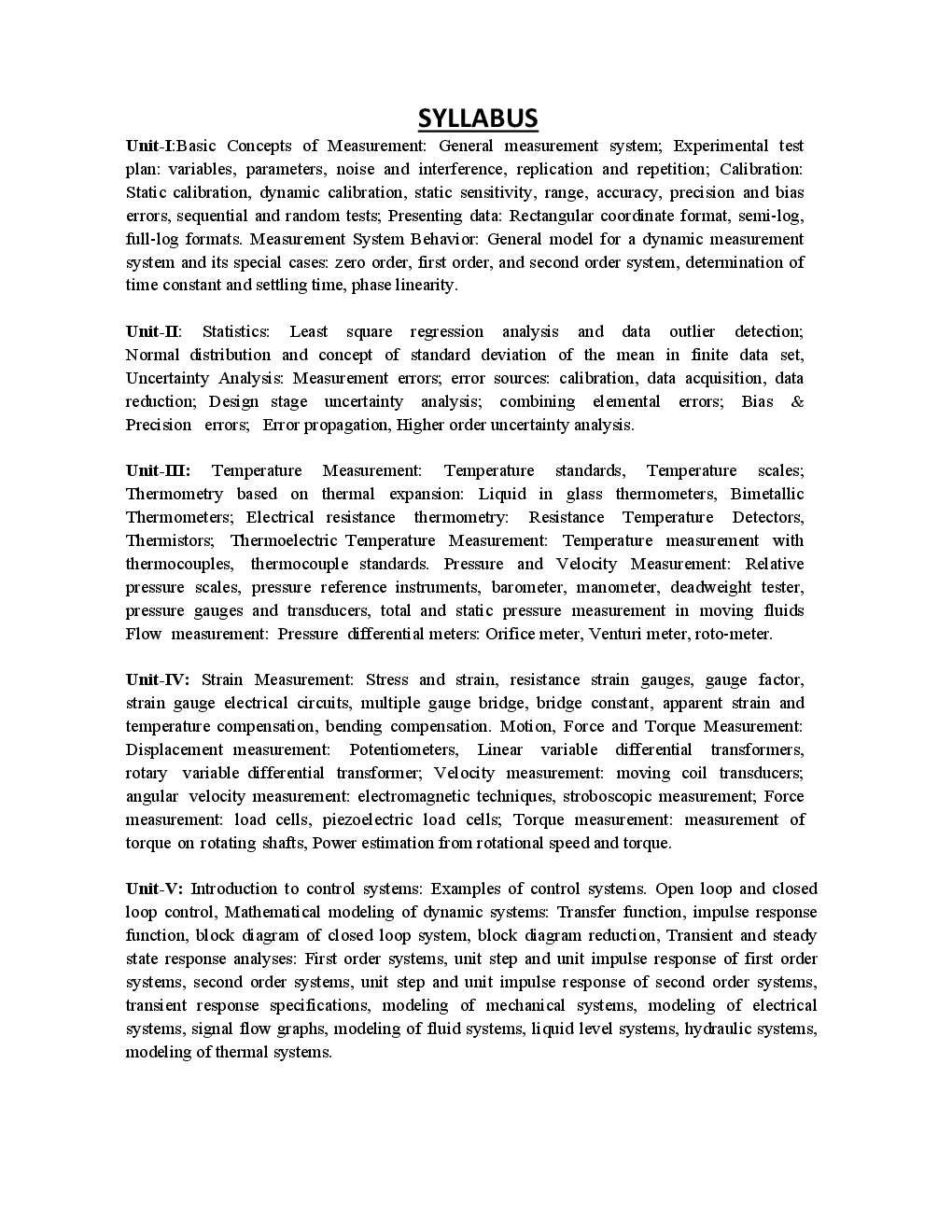Mechanical Measurement & Control For RGPV BE 5th Sem Mechanical Engineering - Page 3