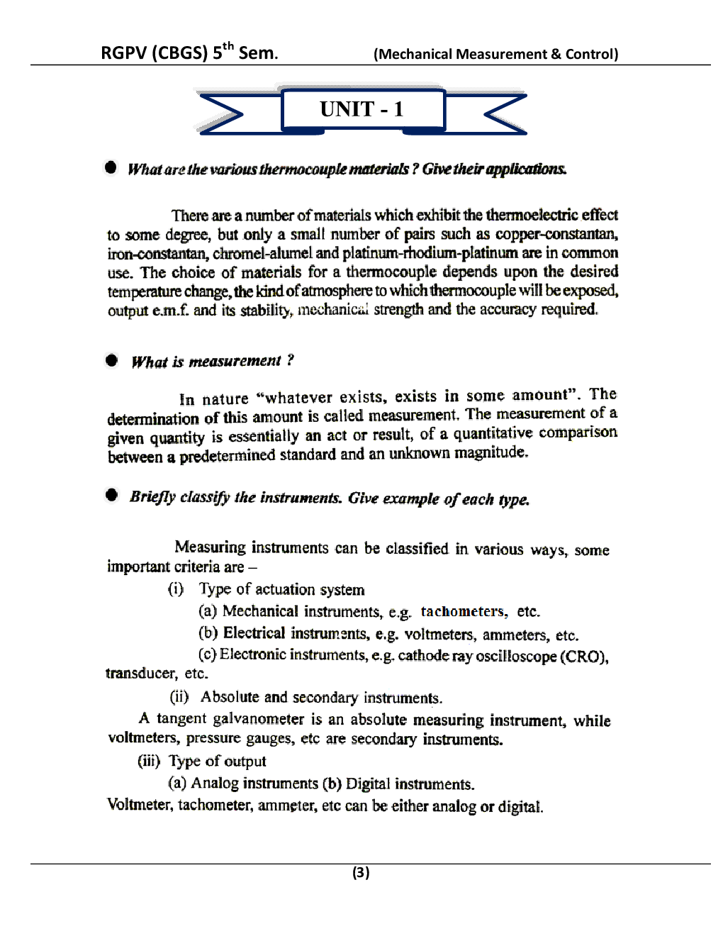 Mechanical Measurement & Control For RGPV BE 5th Sem Mechanical Engineering - Page 4