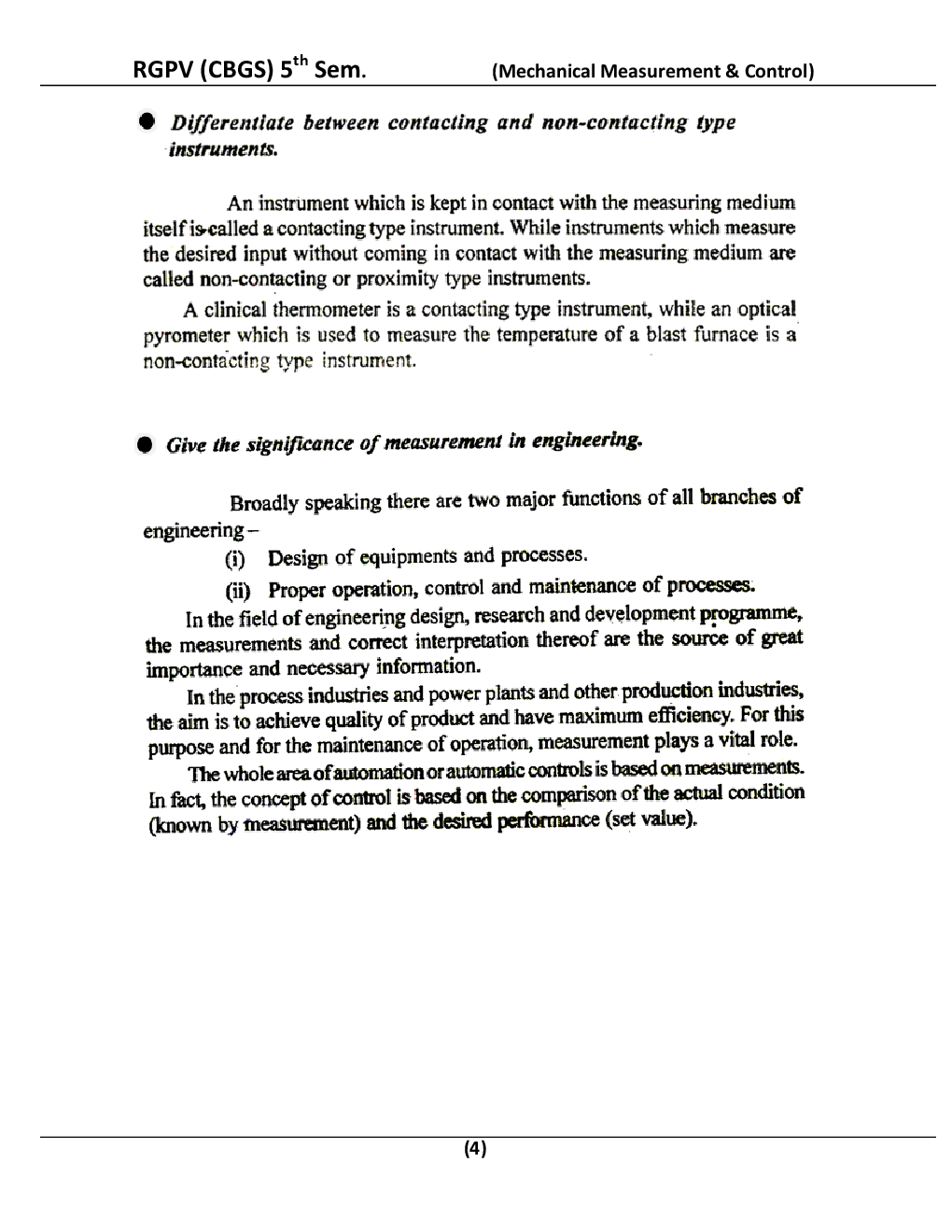Mechanical Measurement & Control For RGPV BE 5th Sem Mechanical Engineering - Page 5