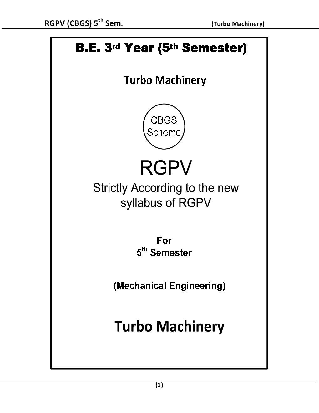 Turbo Machinery For RGPV BE 5th Sem Mechanical Engineering - Page 2