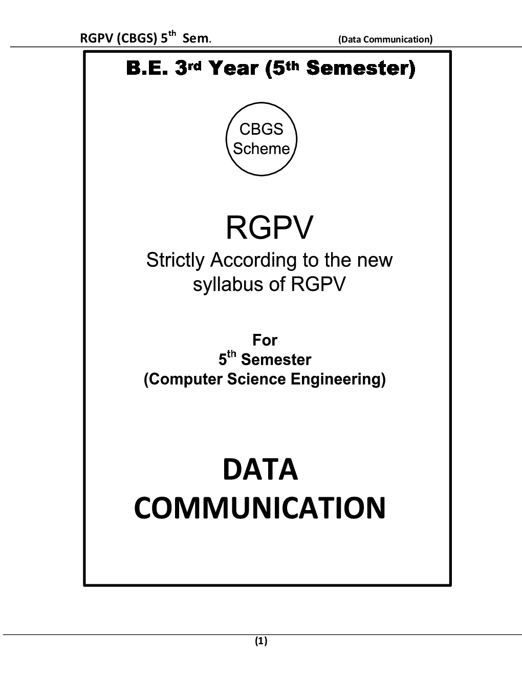 Data Communication For RGPV BE 5th Sem Computer Science Engineering - Page 2