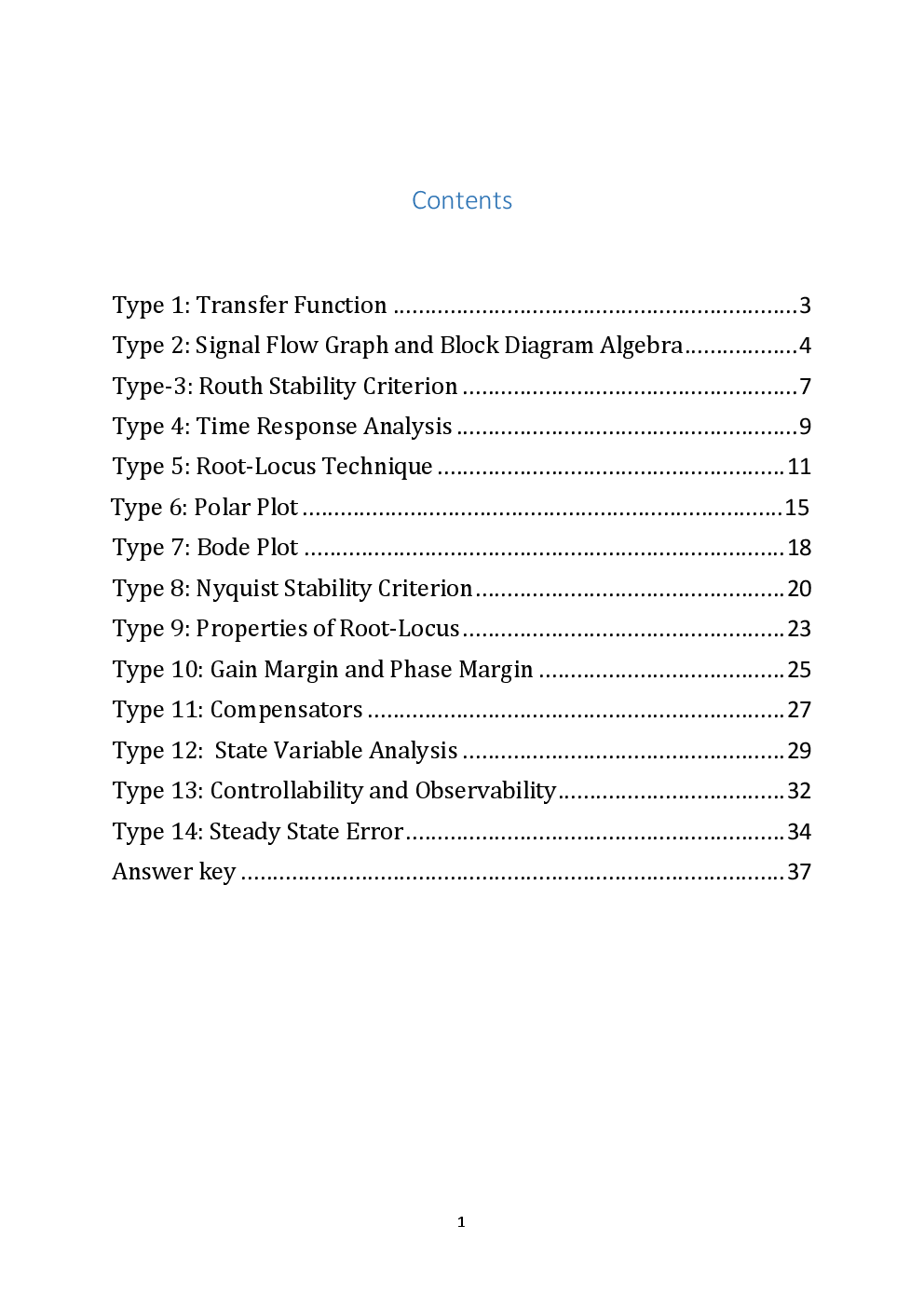 Control Systems - II Notes For Engineering - Page 2