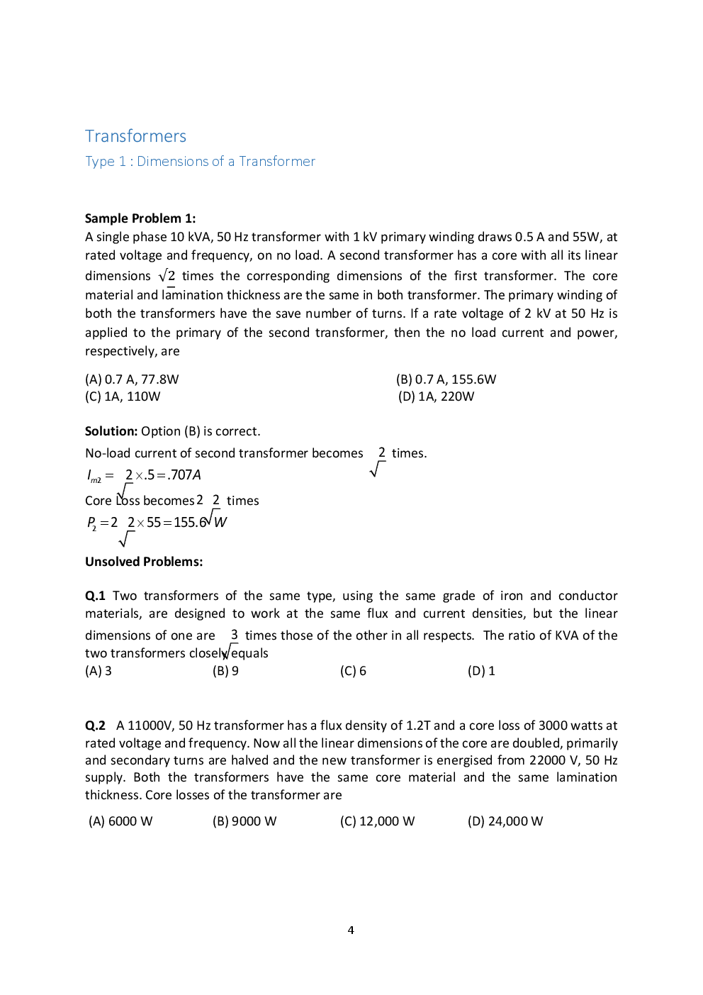 Electrical Machines - II Notes For Engineering - Page 4