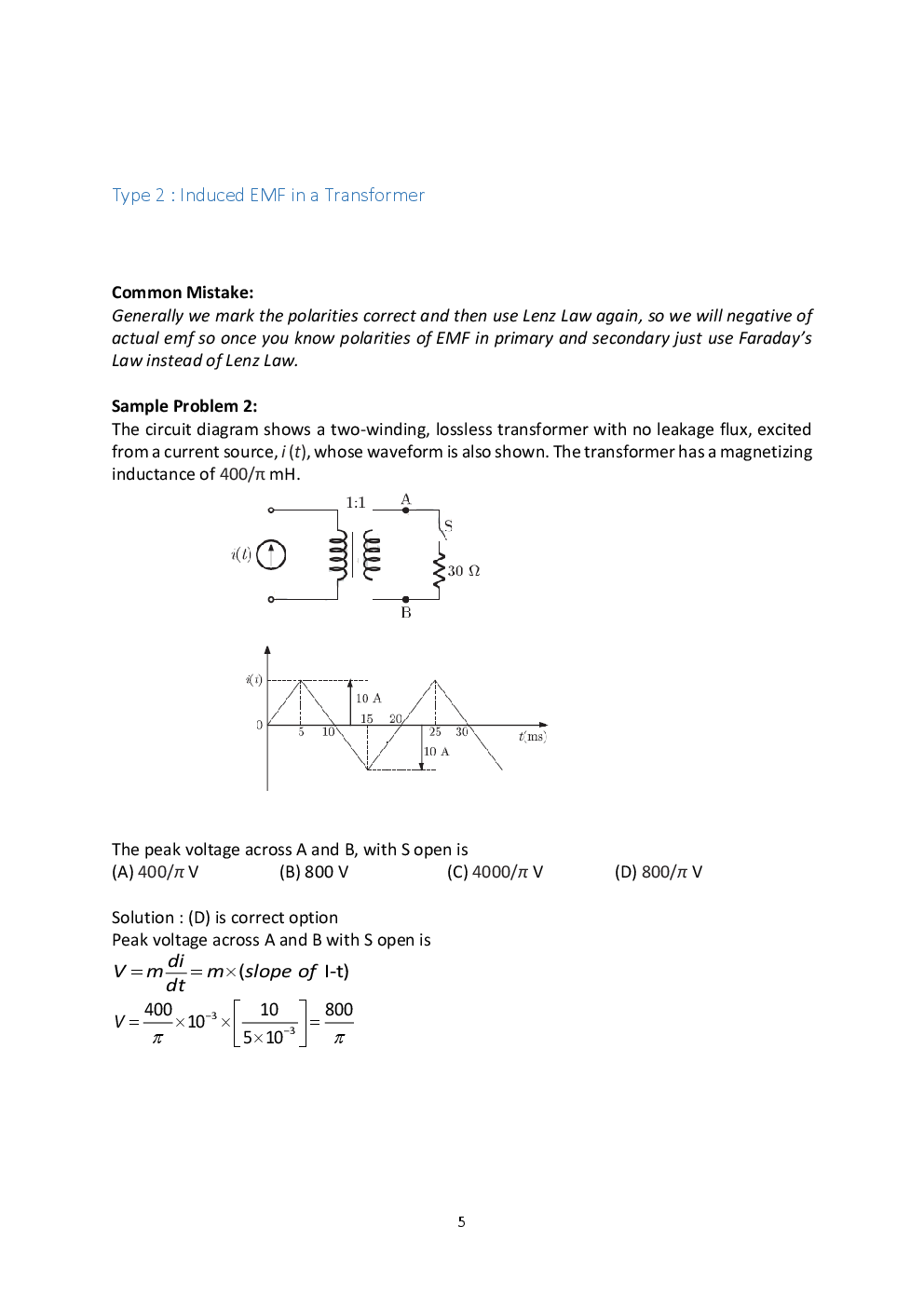 Electrical Machines - II Notes For Engineering - Page 5