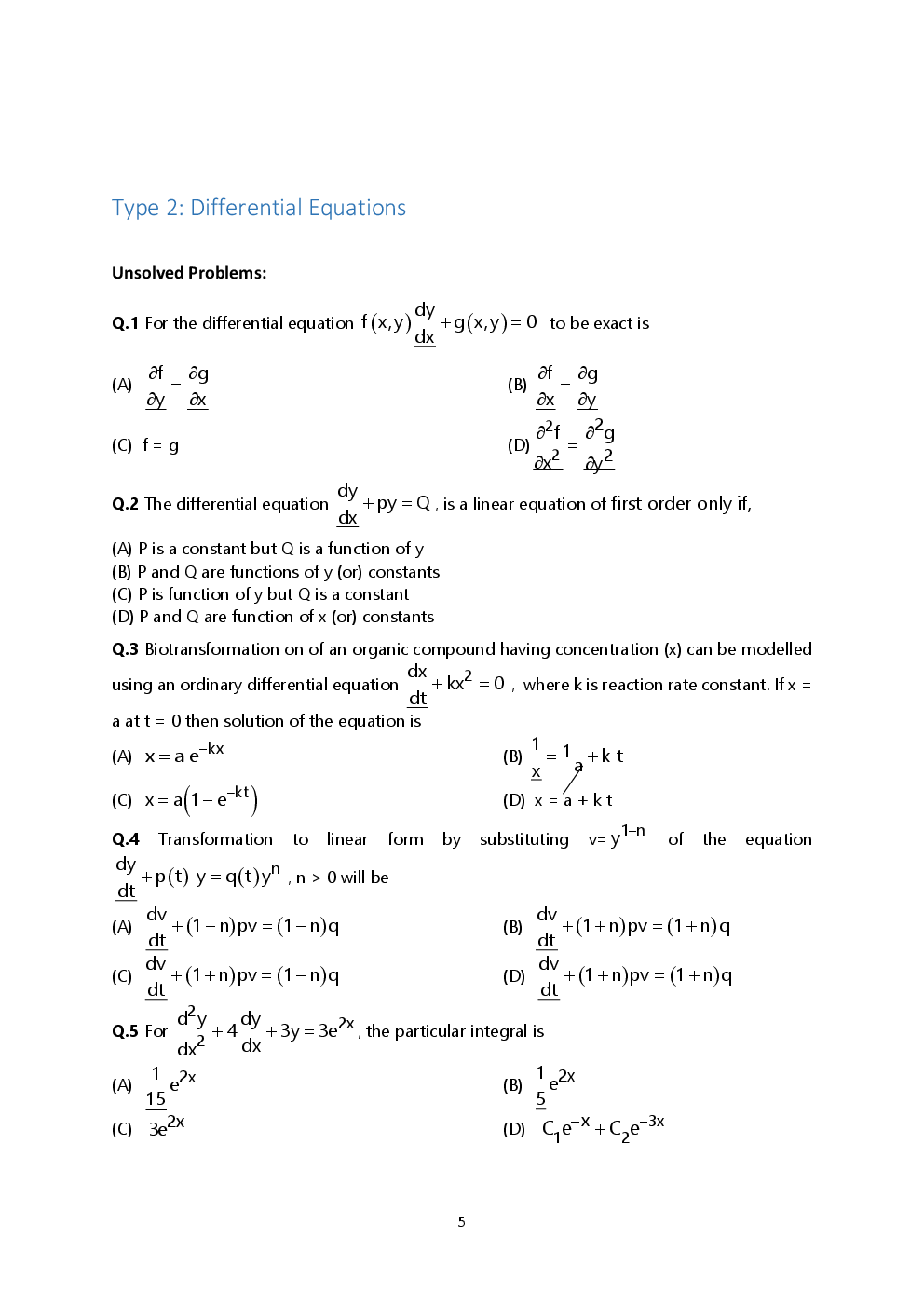 Engineering Mathematics - I Notes For Engineering - Page 5