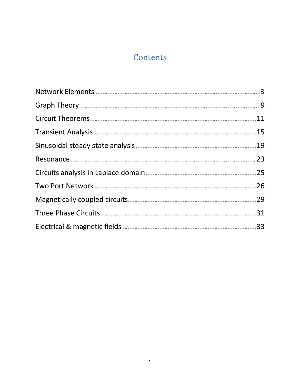 Network Theory Electrical & Electronics Notes For Engineering - Page 2