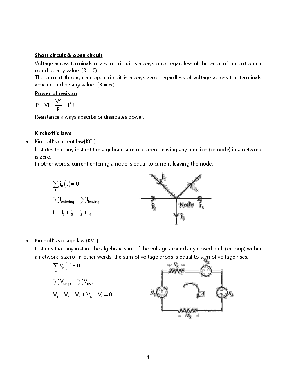 Network Theory Electrical & Electronics Notes For Engineering - Page 4