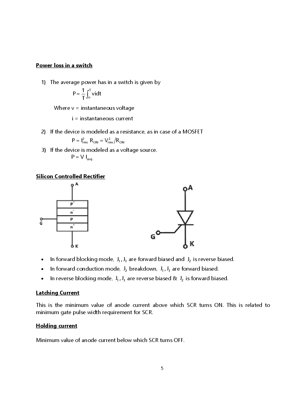 Power Electronics - II Notes For Engineering - Page 5