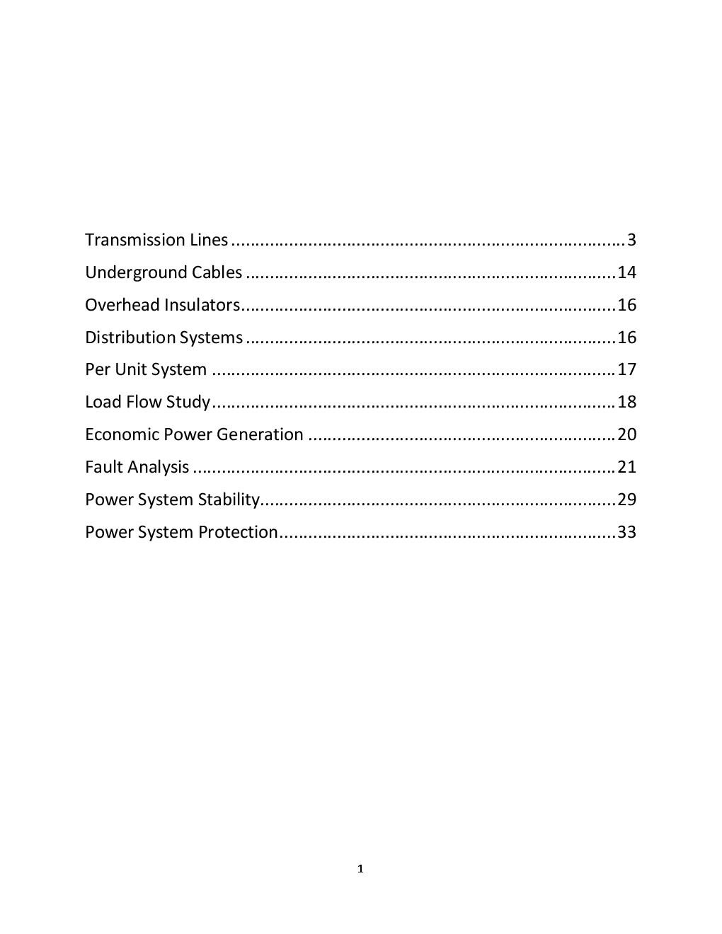 Power Systems - I Notes For Engineering - Page 2