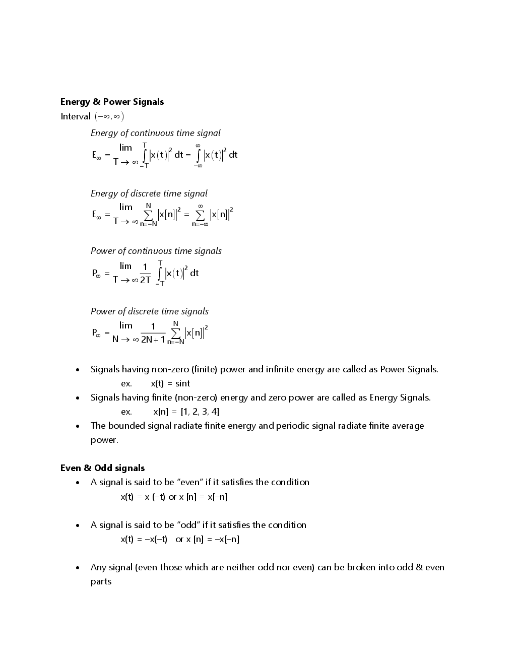 Signals & Systems - I Notes For Engineering - Page 3
