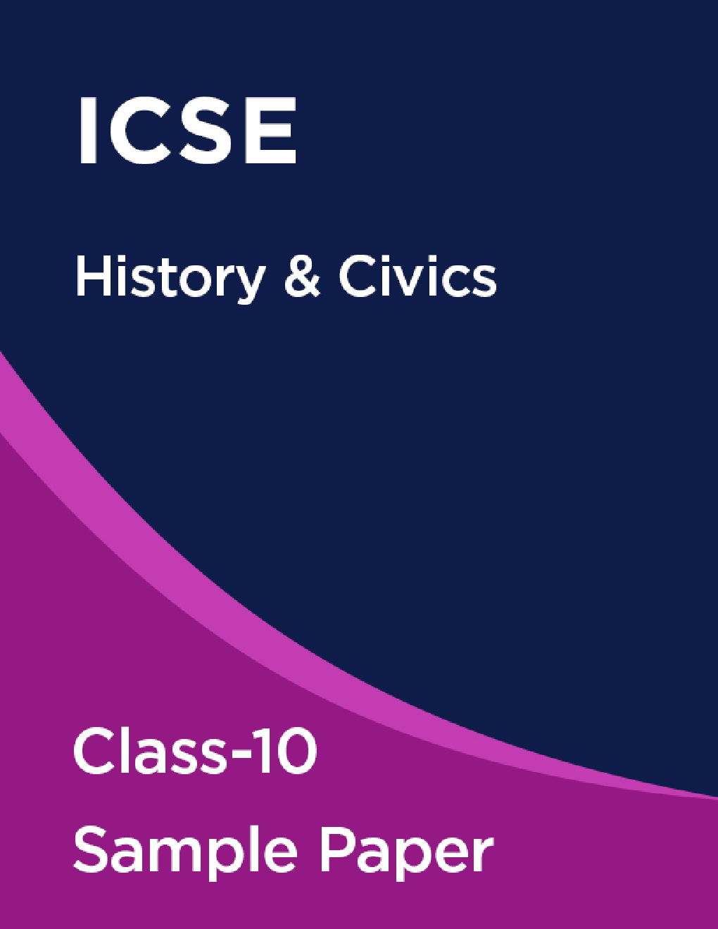 ICSE History & Civics Sample Paper For Class-10 - Page 1