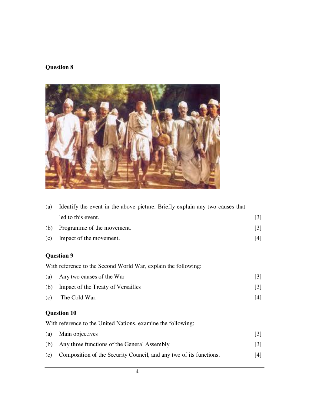 ICSE History & Civics Sample Paper For Class-10 - Page 5