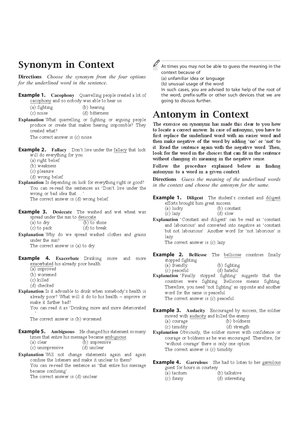 SNAP General English - Reading Comprehension, Verbal Reasoning & Ability - Page 3