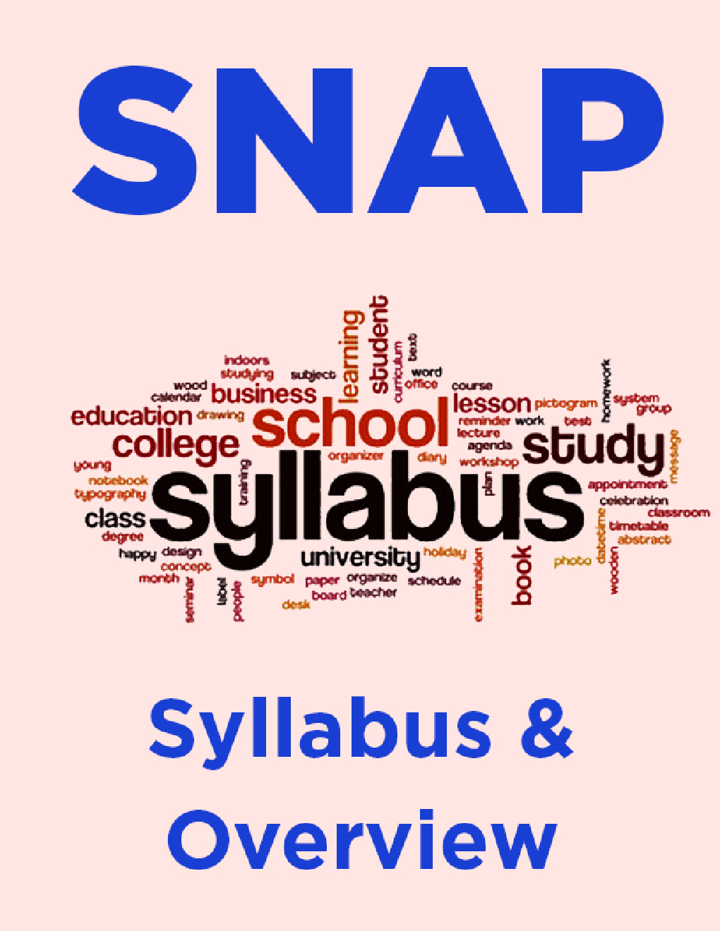 SNAP Syllabus & Overview - Page 1