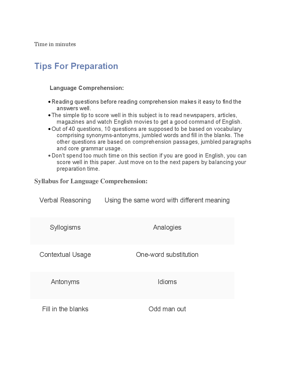 MAT Syllabus & Overview - Page 3