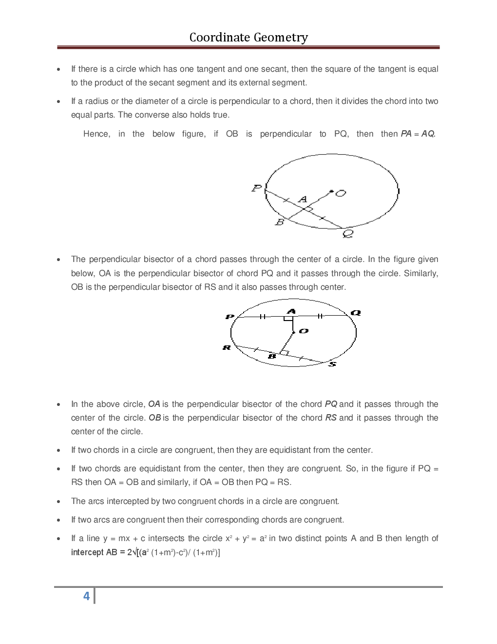 Mathematics - Coordinate geometry - Revision Notes & Solved Examples - Page 5
